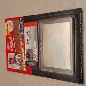 Dale Earnhardt Limited Hologram Card And Ticket Wheels Racing 1992